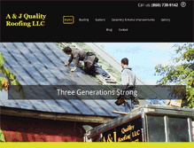 Tablet Screenshot of a-jqualityroofing.com